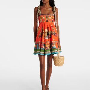 Alemais Rocco printed linen minidress